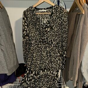 Zara animal print dress